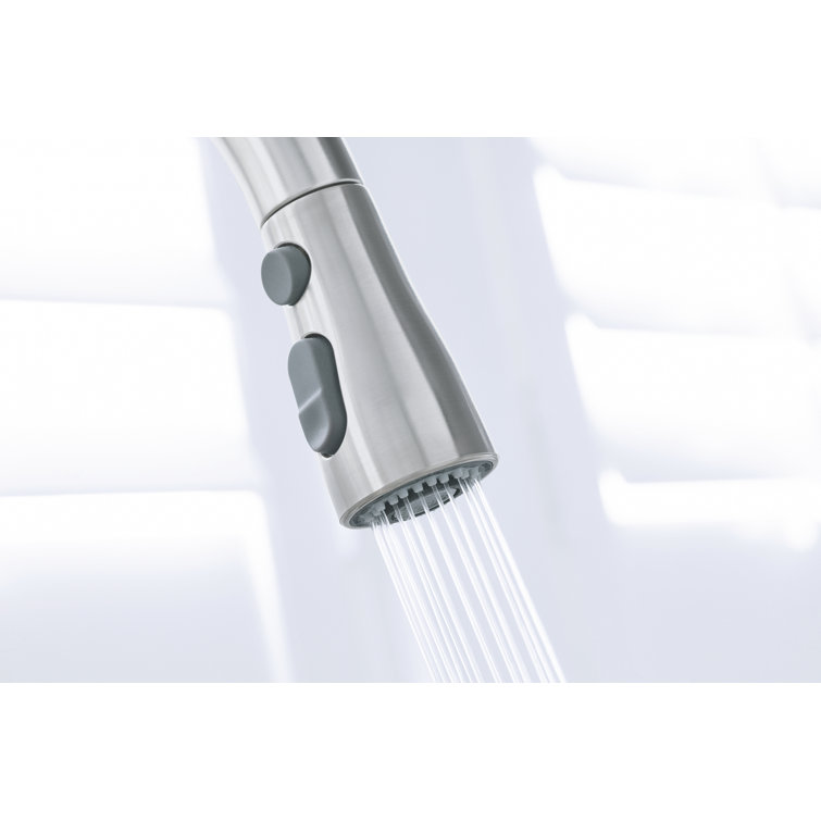 Stainless Steel Pull-Down Kitchen Faucet with Sprayhead