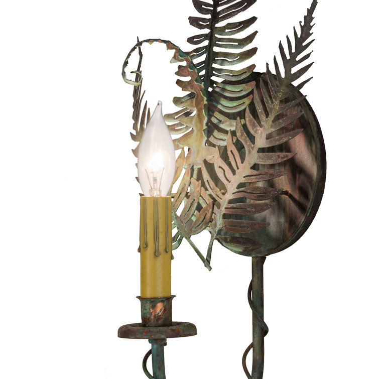Adirondack Verdigris Copper 22" Dimmable Wall Sconce