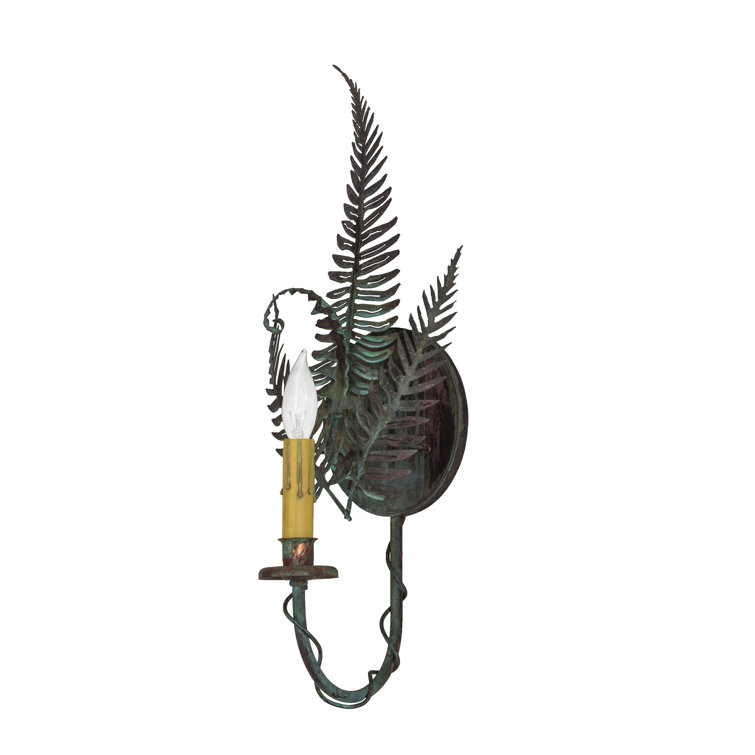 Adirondack Verdigris Copper 22" Dimmable Wall Sconce