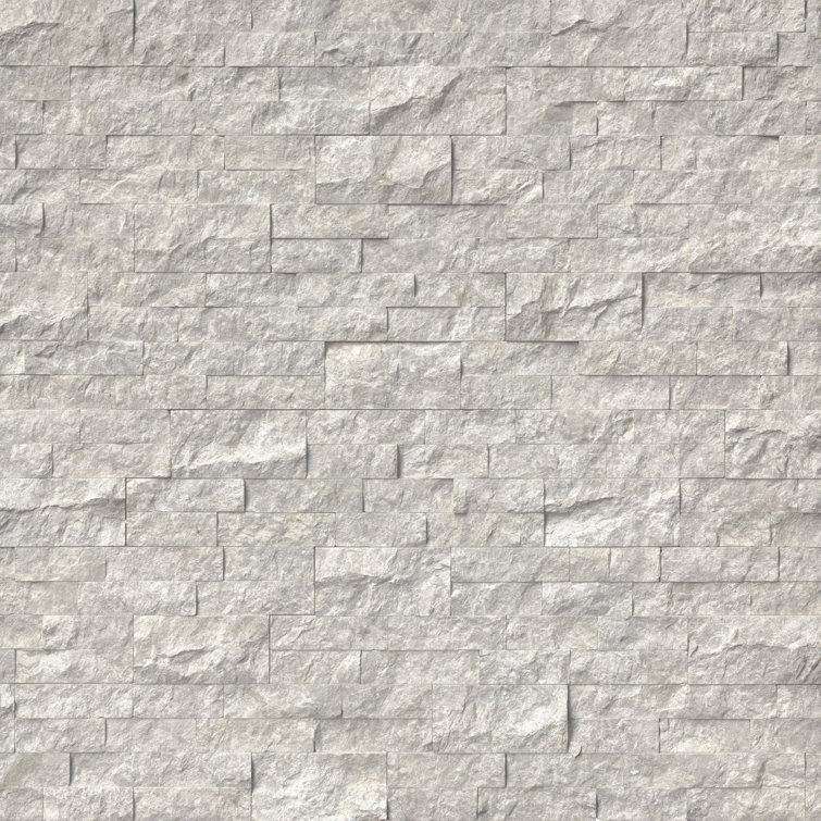 Silver Canyon 6'' x 24'' Marble Stacked Stone Mosaic Wall Tile