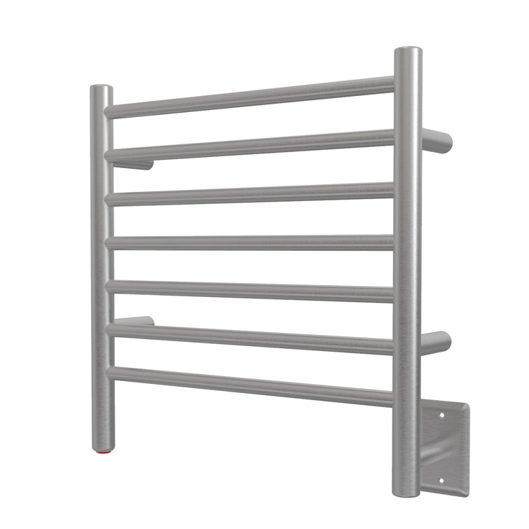 Radiant Small Brushed Stainless Steel Wall-Mounted Towel Warmer