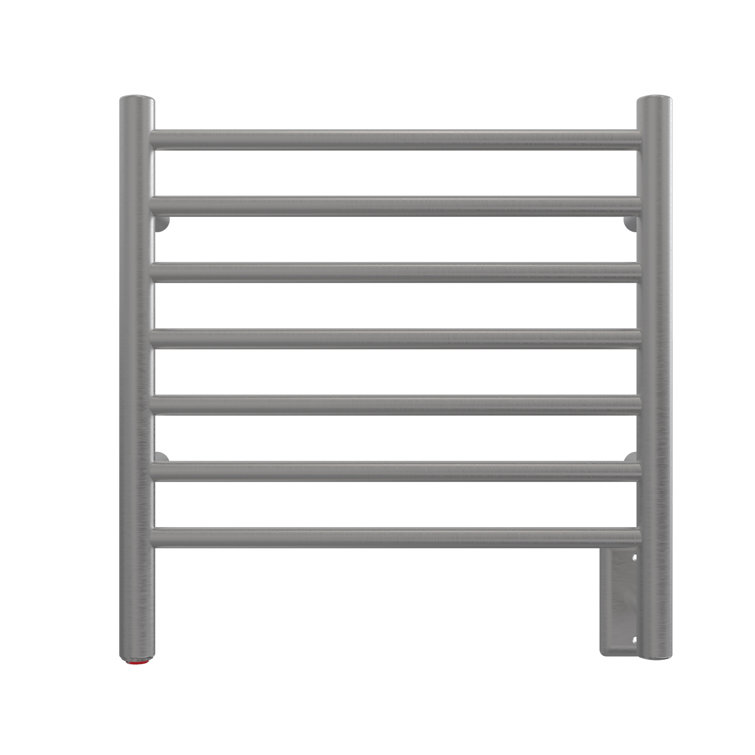 Radiant Small Brushed Stainless Steel Wall-Mounted Towel Warmer