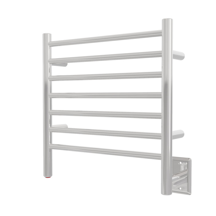 Polished Stainless Steel Wall Mounted 7-Bar Towel Warmer