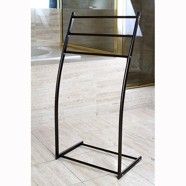 Oil Rubbed Bronze Freestanding 3-Bar Towel Rack
