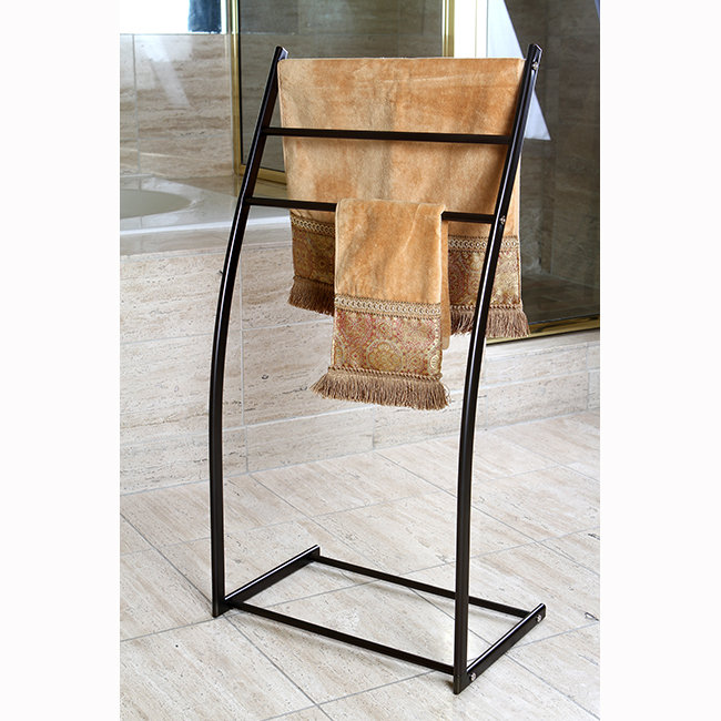 Oil Rubbed Bronze Freestanding 3-Bar Towel Rack