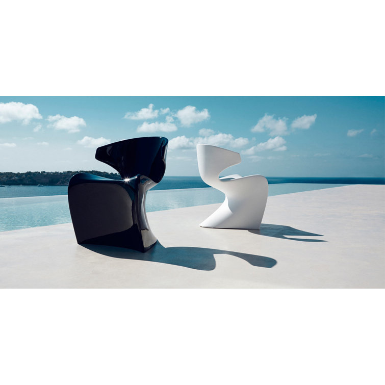 Wing Bronze Organic Line Outdoor Dining Armchair with Cushion
