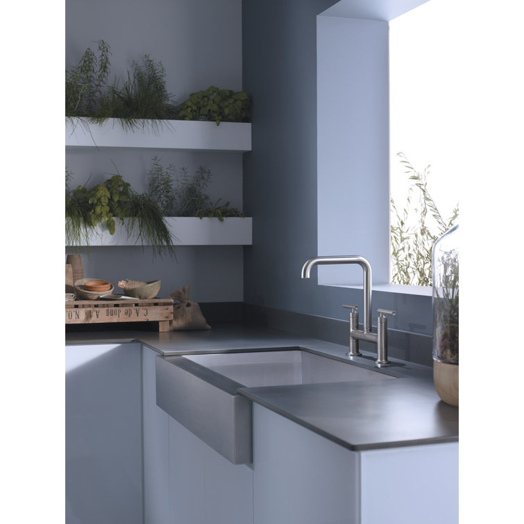 Vault 36" Stainless Steel Farmhouse Apron-Front Kitchen Sink