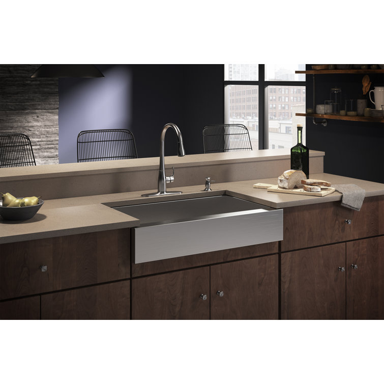 Vault 36" Stainless Steel Farmhouse Apron-Front Kitchen Sink