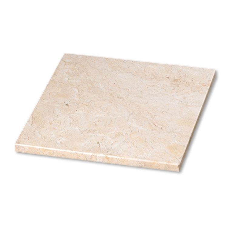 Beige Rectangular Marble Pastry Board 12" x 12"