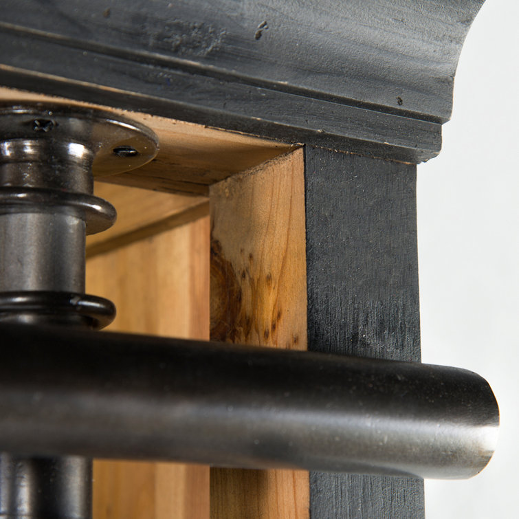 Black and Brown Industrial Bookcase with Ladder
