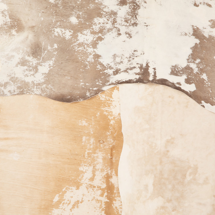 Contemporary Mateo Cowhide Rug in Natural Brown 5' x 7'