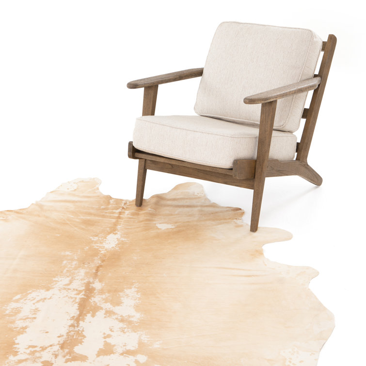 Contemporary Mateo Cowhide Rug in Natural Brown 5' x 7'