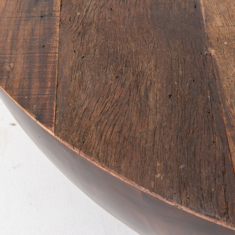 Ryan Round Brown Reclaimed Wood Coffee Table