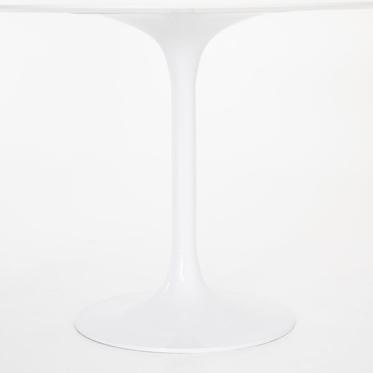White Powder Coated Aluminum Minimalist Outdoor Accent Table