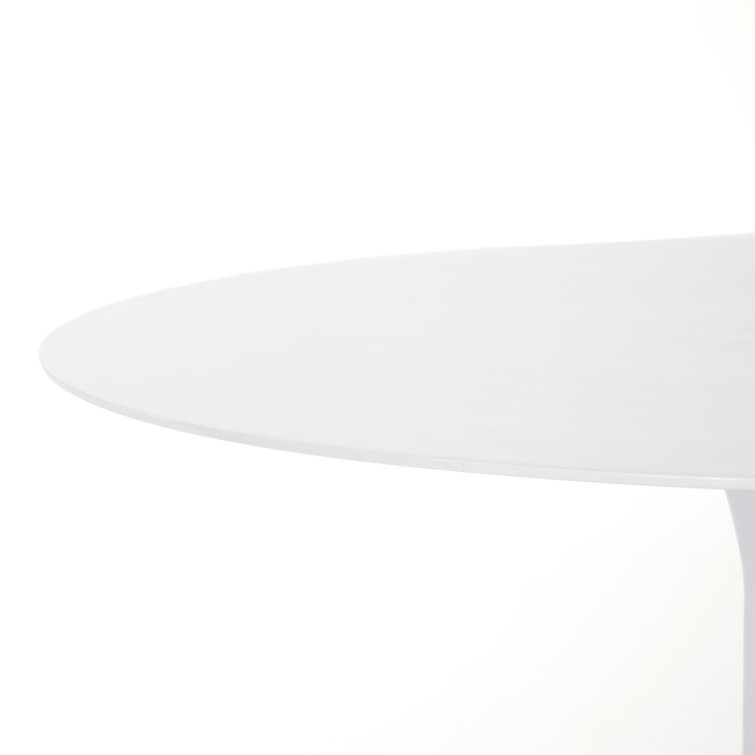 White Powder Coated Aluminum Minimalist Outdoor Accent Table