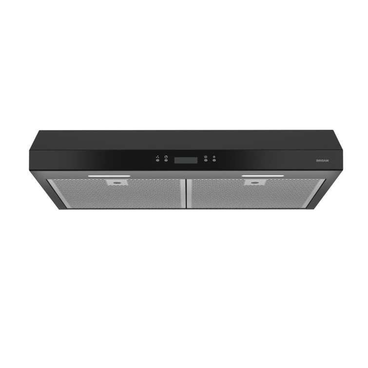 Broan 30-Inch Black Convertible Under-Cabinet Range Hood