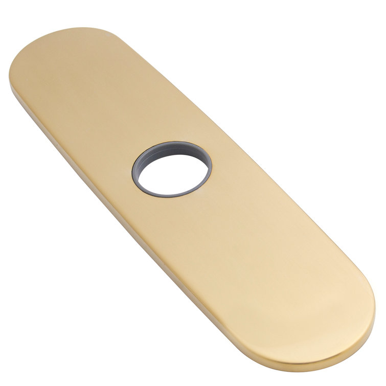 Brushed Bronze Kitchen Faucet Deck Plate with Plastic Spacer