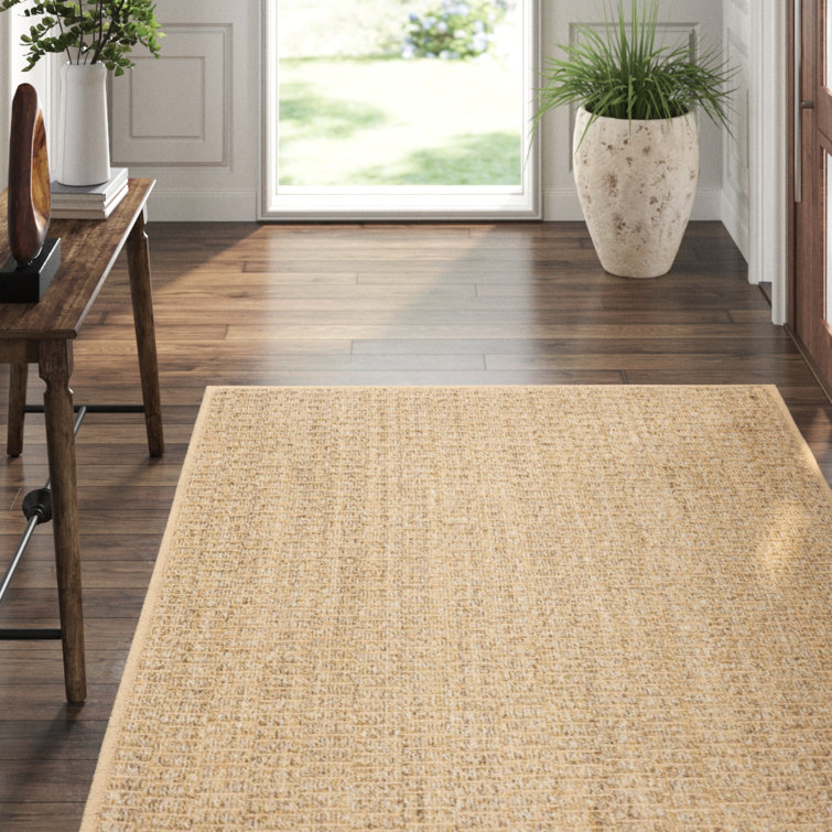 Natural Woven Sisal Runner Rug in Beige, 2.5' x 8'