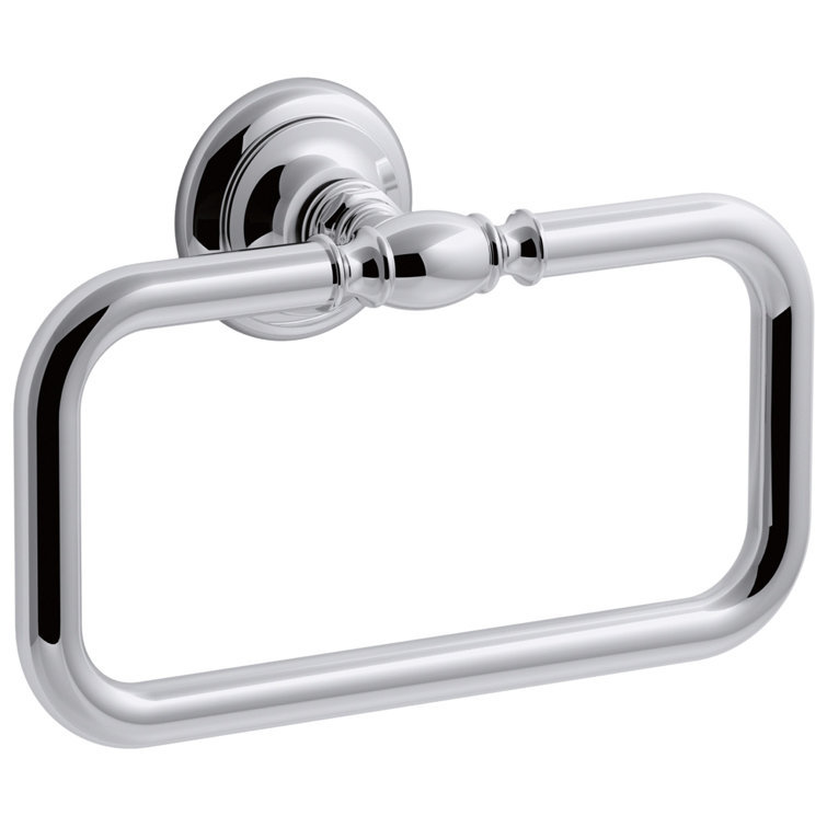 Polished Chrome Wall Mounted Towel Ring
