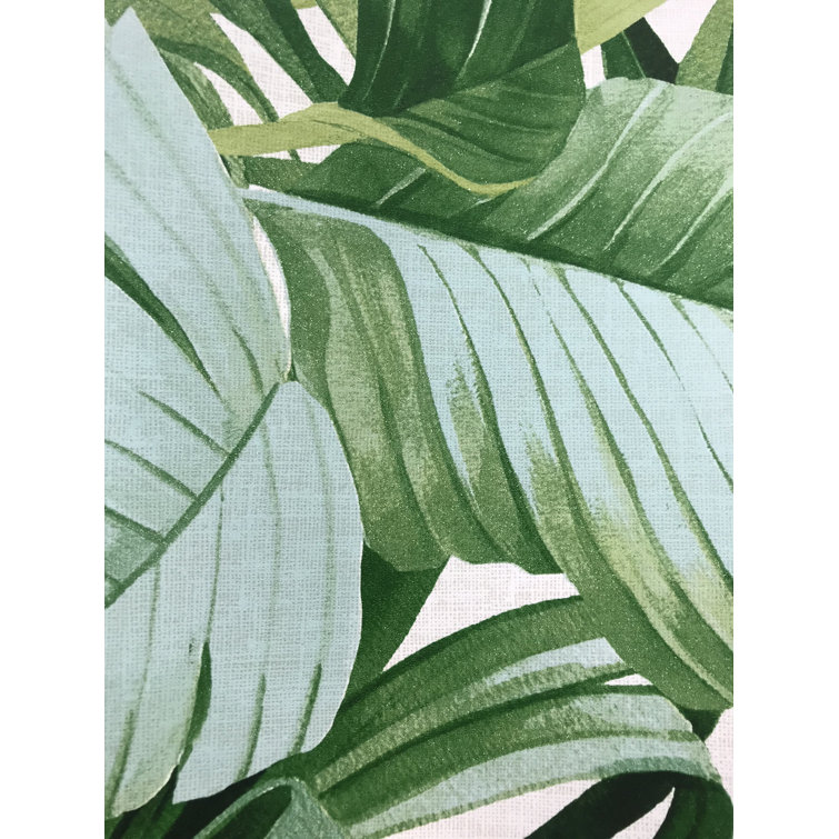 Alfresco Green Palm Leaf Non-Pasted Washable Wallpaper Roll