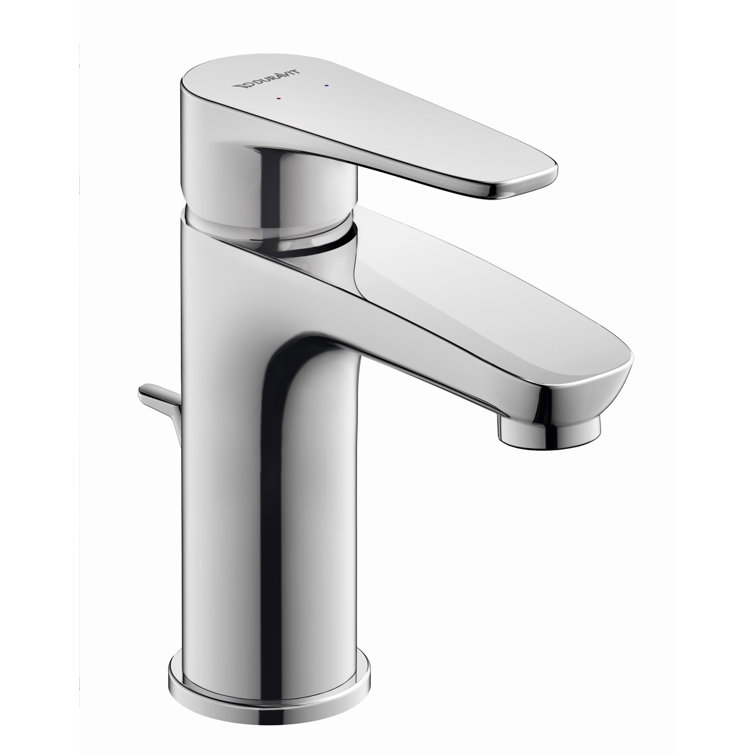 B.1 Series Chrome Single Hole Bathroom Faucet with Metal Drain