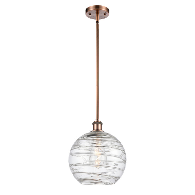 Polished Chrome Glass Mini Globe Pendant Light