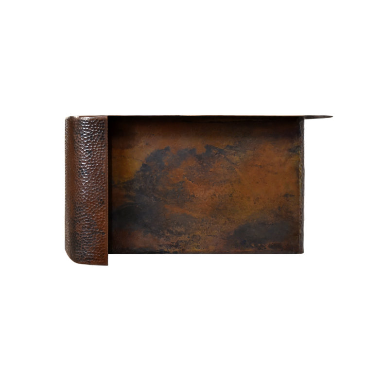 33" Antique Copper Farmhouse Single Basin Kitchen Sink