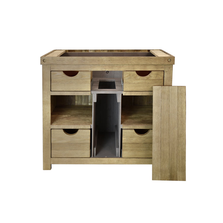 Chardonnay 36" Solid Wood Free-Standing Vanity Base