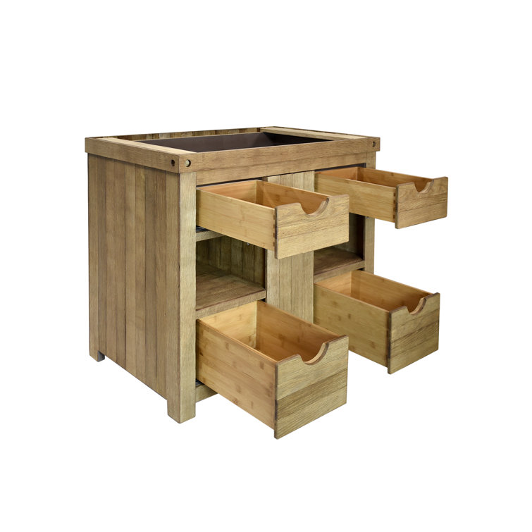 Chardonnay 36" Solid Wood Free-Standing Vanity Base