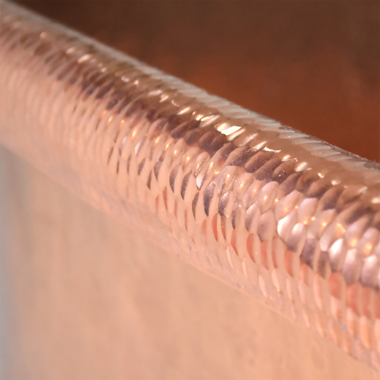 Santorini 66" Polished Copper Freestanding Soaking Bathtub