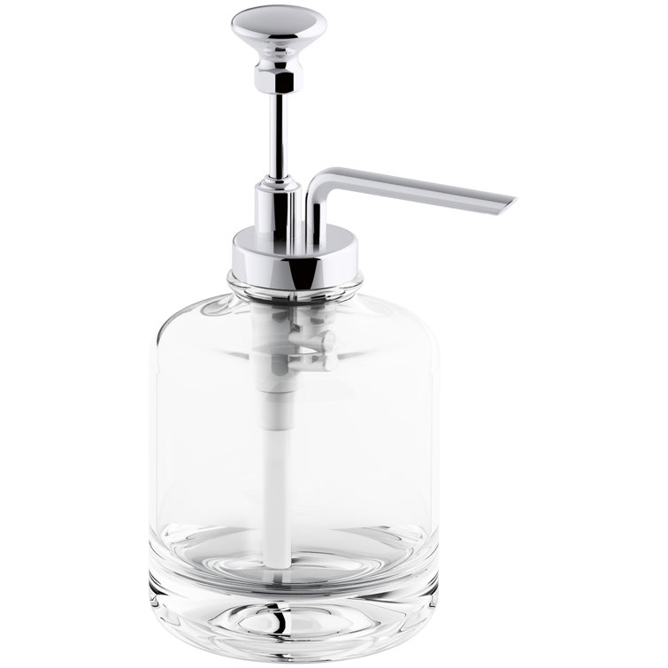 Polished Chrome Vintage Artisan Countertop Soap Dispenser