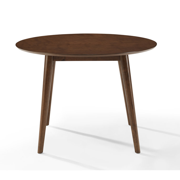 Mid-Century Modern Landon 47'' Round Mahogany Wood Dining Table