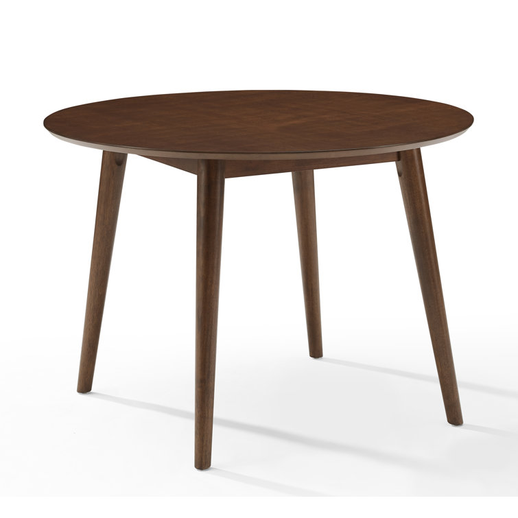 Mid-Century Modern Landon 47'' Round Mahogany Wood Dining Table