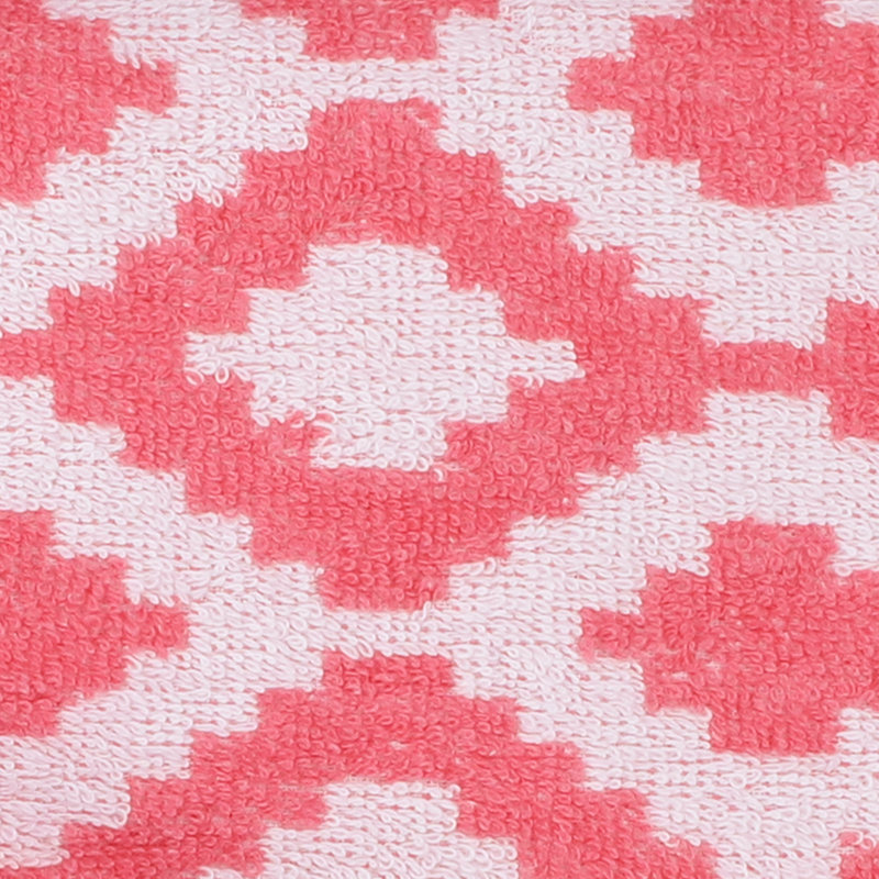 Fibertone Coral Diamond Print Antimicrobial Beach Towels, 60x30, Set of 4
