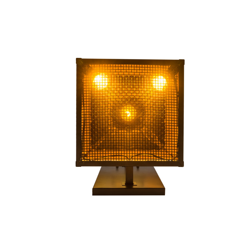 Craftsman Brown 15'' Dimmable Ambient Sconce with Beige Glass Shade