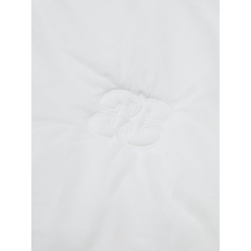 King Size White Cotton Comforter with Silk Filling