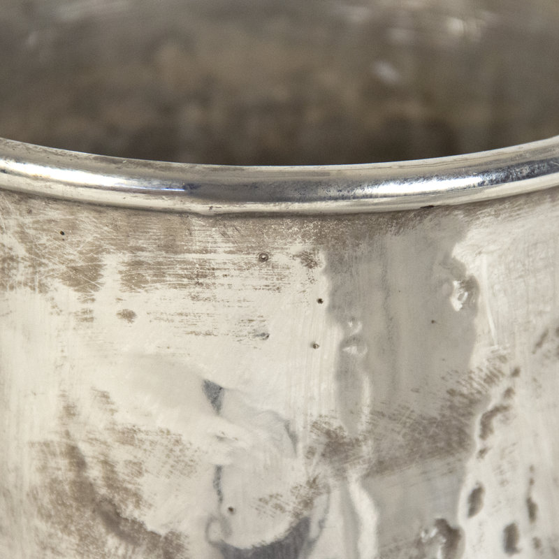 Elysian Distressed Silver Ceramic Beverage Pitcher