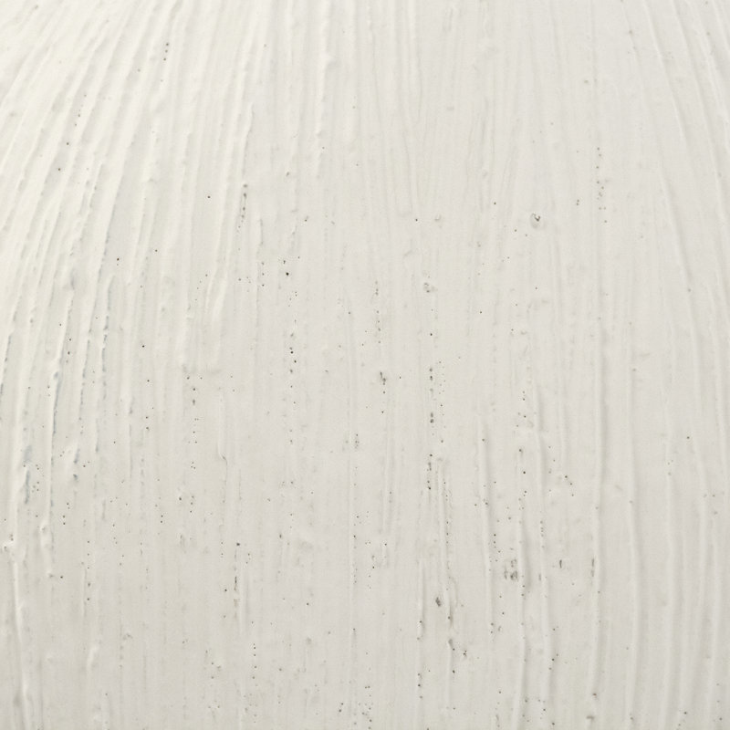 Amirah Distressed White Handcrafted Cement Table Vase