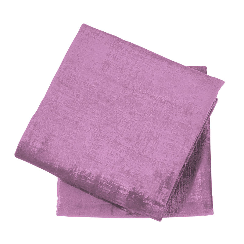 Mauve Shadows Embroidered Microsuede Euro Accent Pillow Set