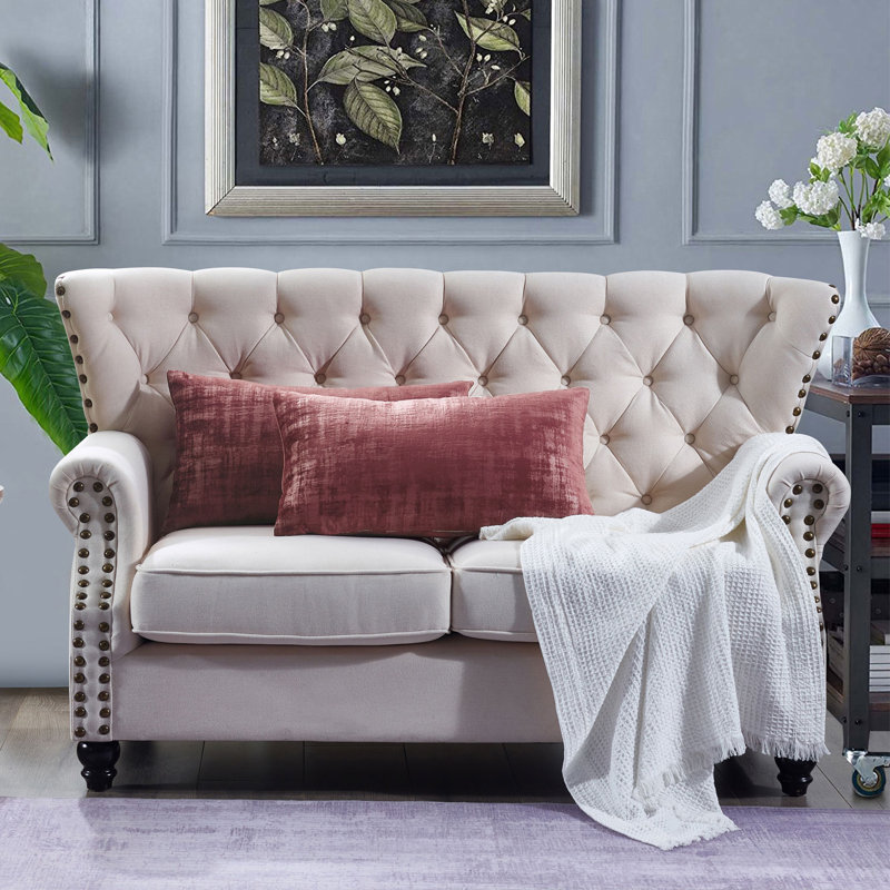 Withered Rose Polyester Lumbar Pillow Set