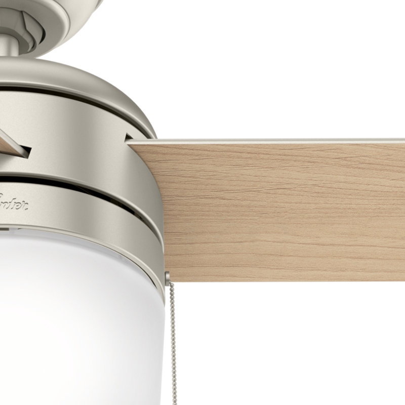 42" Matte Nickel LED Ceiling Fan with Reversible Blades