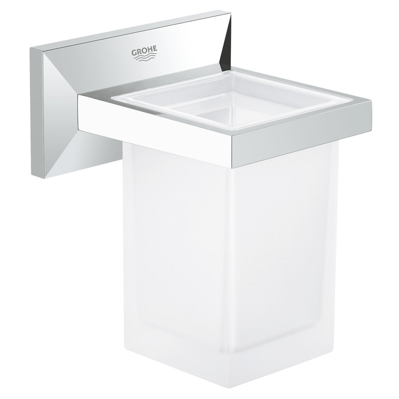 Allure Brilliant Chrome Wall Mount Toothbrush Holder
