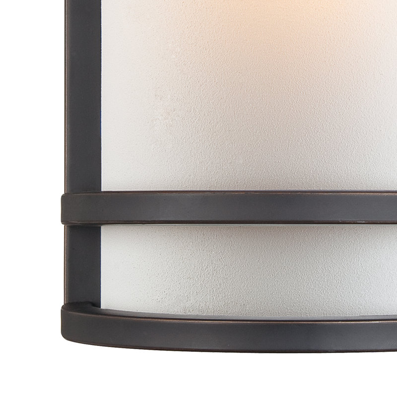 Restoration Bronze Direct Wired Dimmable Sconce with French Scavo Glass