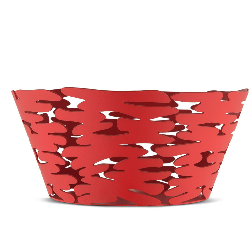 Modern Black Round Plastic Storage Basket
