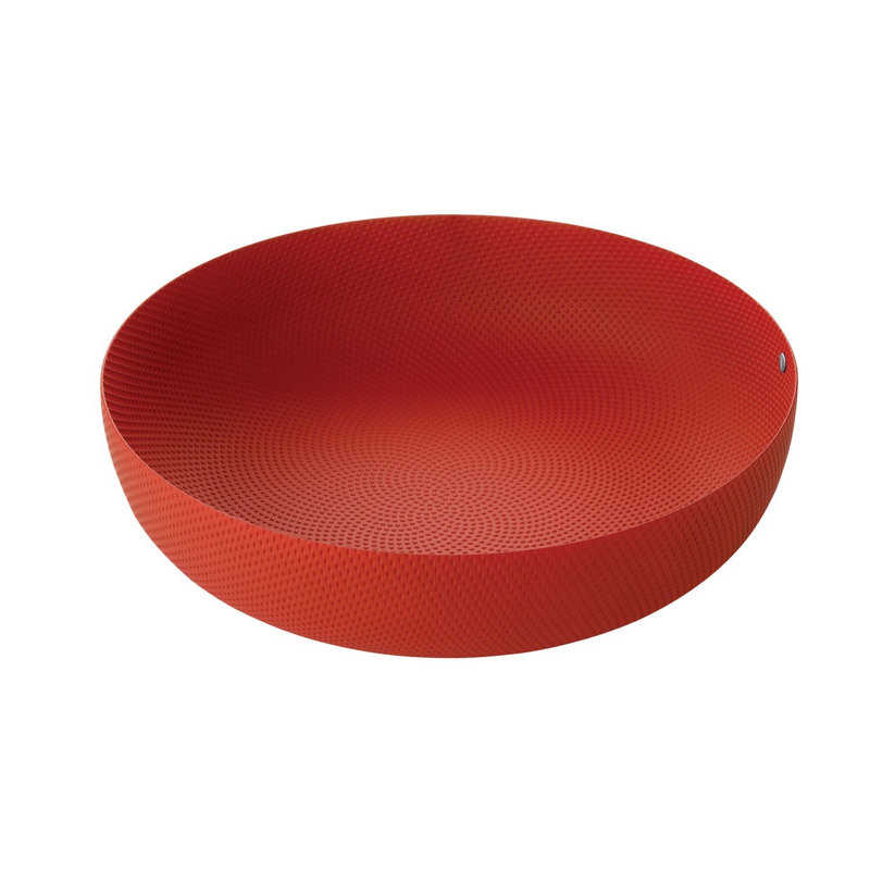 Alessi Textures & Colours Epoxy Resin Round Basket, 11.42", Black