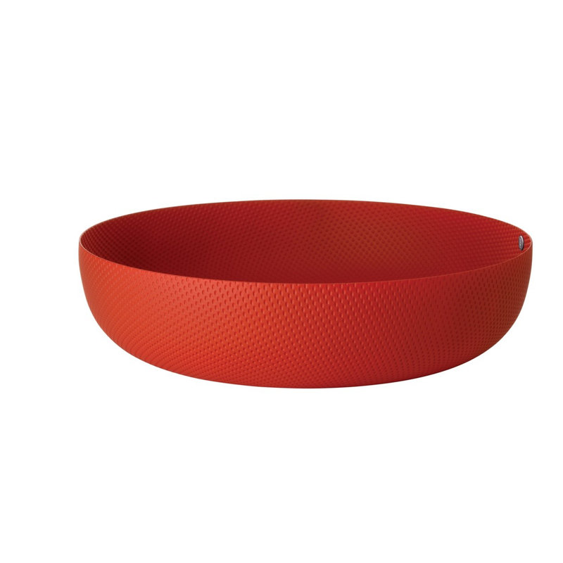 Gold Textured Round Plastic Decorative Basket