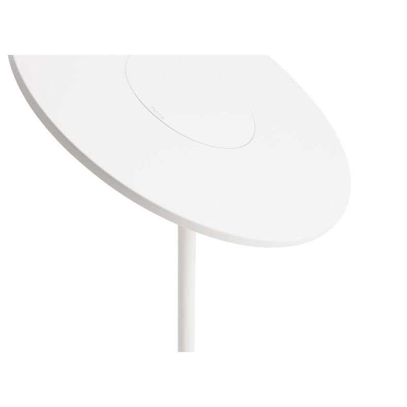 White Aluminum 12'' Modern Table Lamp with LED Light