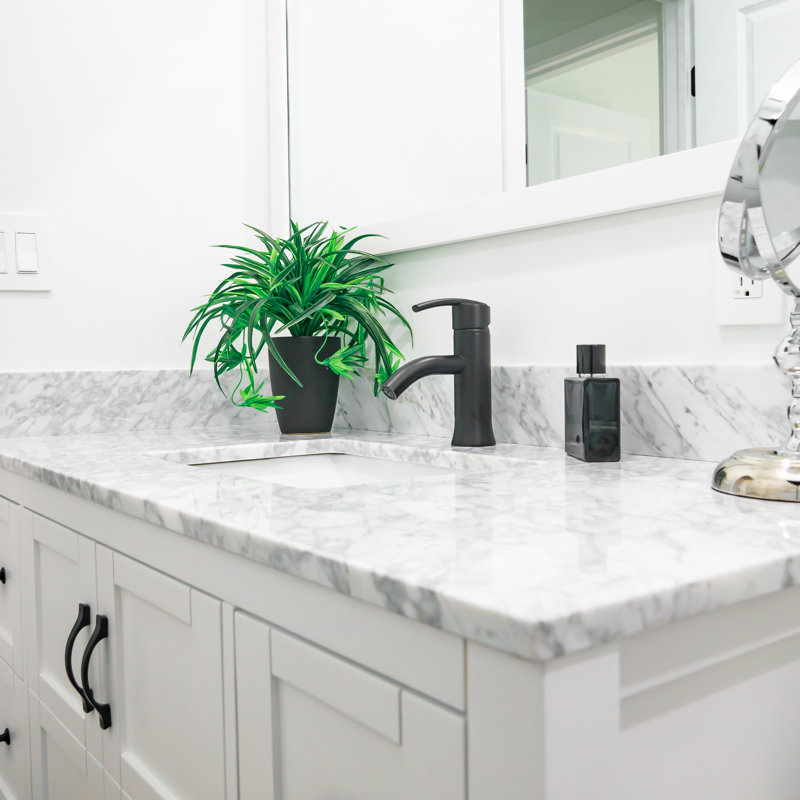 Elegant Modern Matte Black Nickel 7" Single-Hole Bathroom Faucet