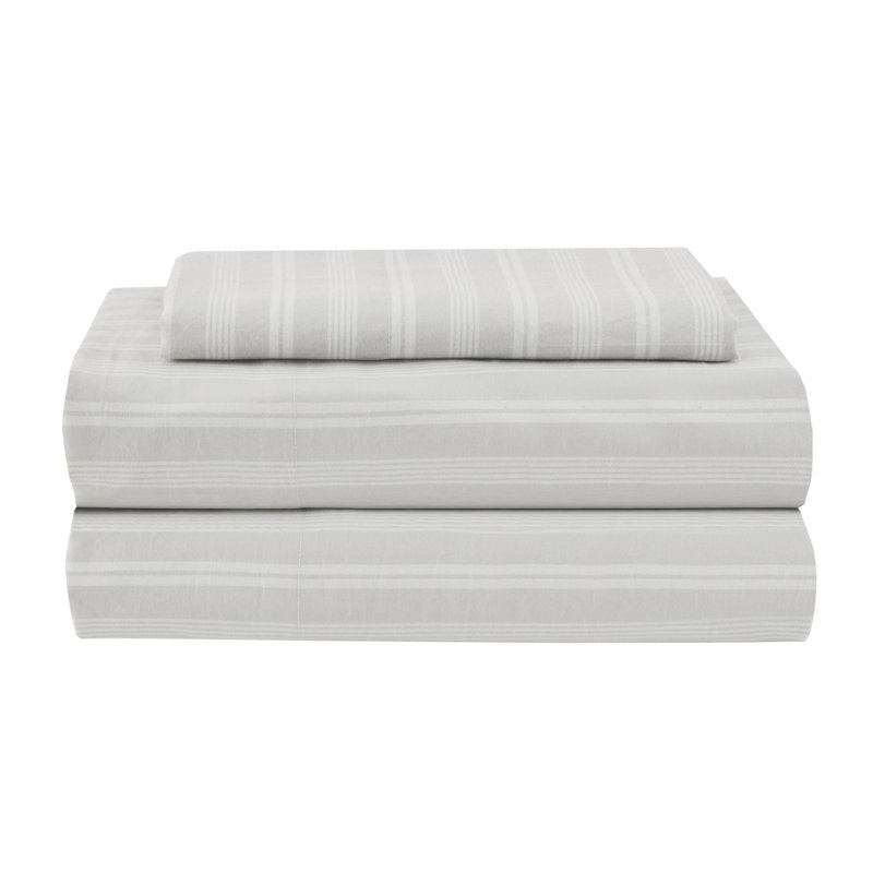Full White Microfiber Reversible Bed in a Bag Set