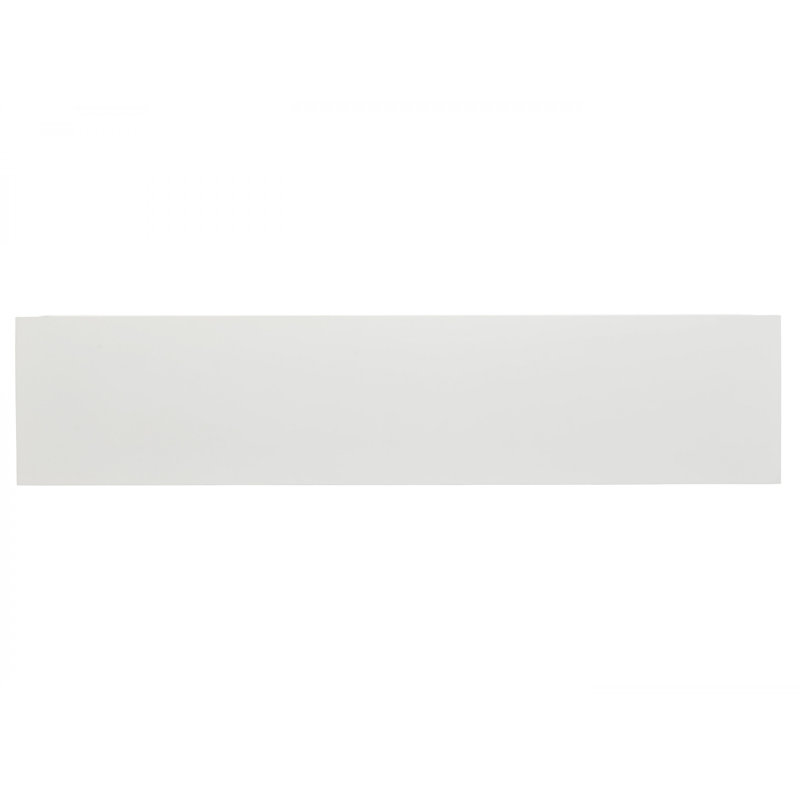 White Transitional Media Console with Cabinet and Drawers